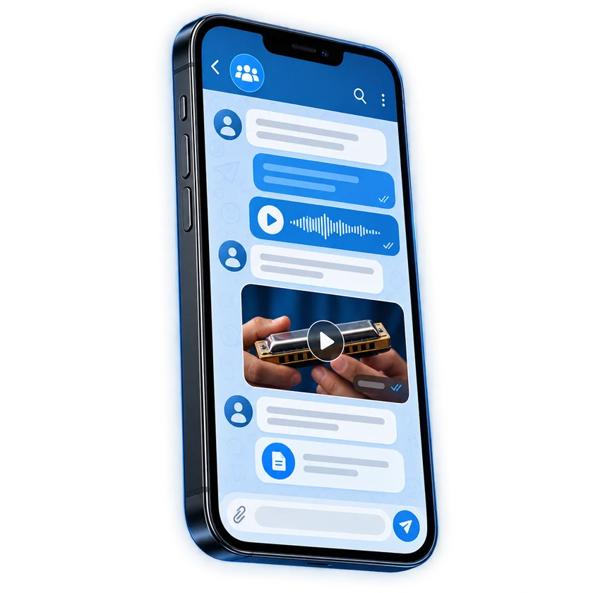 Representação visual da comunidade de alunos no Telegram